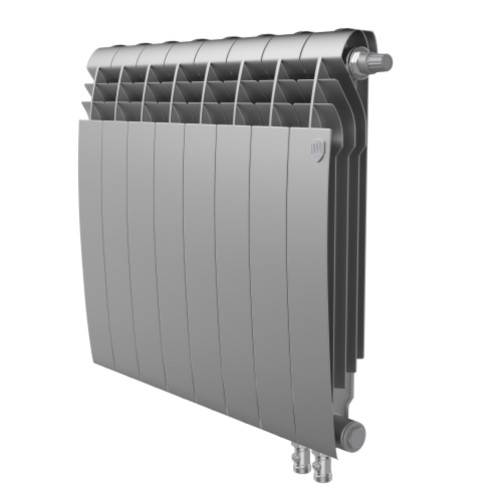 Радиатор биметаллический Royal Thermo BiLiner 500 /Silver Satin VR - 8 секц.
