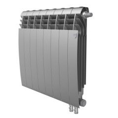 Радиатор биметаллический Royal Thermo BiLiner 500 /Silver Satin VR - 8 секц.