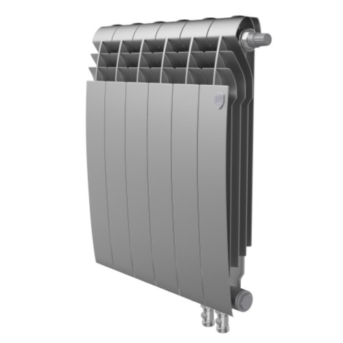 Радиатор биметаллический Royal Thermo BiLiner 500 /Silver Satin VR - 6 секц.