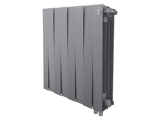 Радиатор биметаллический Royal Thermo PianoForte 500 Silver Satin - 8 секц. VDR