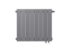Радиатор биметаллический Royal Thermo PianoForte 500 Silver Satin - 8 секц. VDR