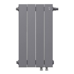 Радиатор биметаллический Royal Thermo PianoForte 500 Silver Satin - 4 секц. VDR