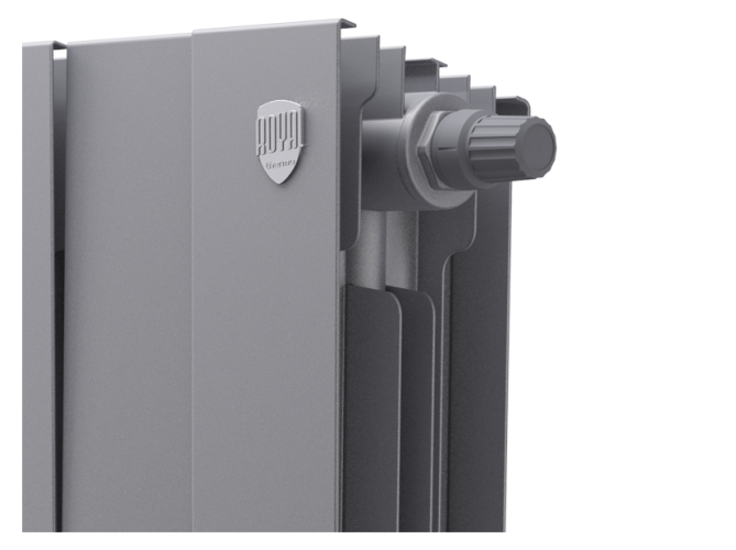 Радиатор биметаллический Royal Thermo PianoForte 500 Silver Satin - 6 секц. VDR