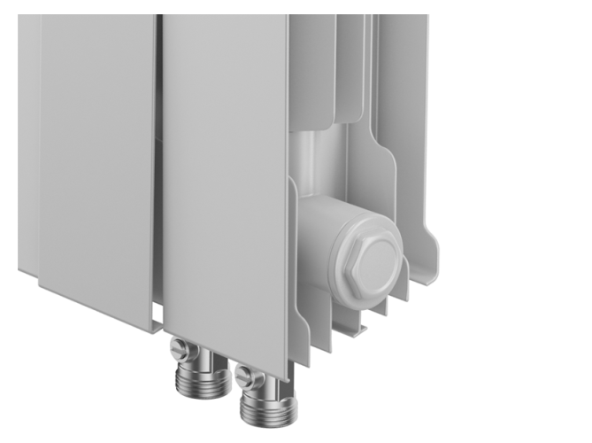 Радиатор биметаллический Royal Thermo PianoForte 500 Bianco Traffico - 10 секц. VDR