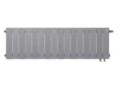 Радиатор биметаллический Royal Thermo PianoForte 300 Silver Satin - 16 секц. VDR