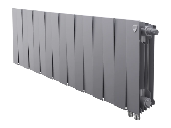 Радиатор биметаллический Royal Thermo PianoForte 300 Silver Satin - 16 секц. VDR
