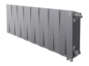 Радиатор биметаллический Royal Thermo PianoForte 300 Silver Satin - 16 секц. VDR