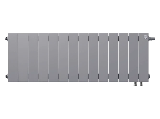 Радиатор биметаллический Royal Thermo PianoForte 300 Silver Satin - 14 секц. VDR