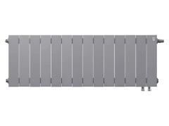Радиатор биметаллический Royal Thermo PianoForte 300 Silver Satin - 14 секц. VDR