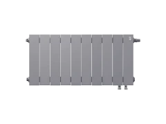 Радиатор биметаллический Royal Thermo PianoForte 300 Silver Satin - 10 секц. VDR