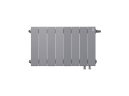 Радиатор биметаллический Royal Thermo PianoForte 300 Silver Satin - 8 секц. VDR