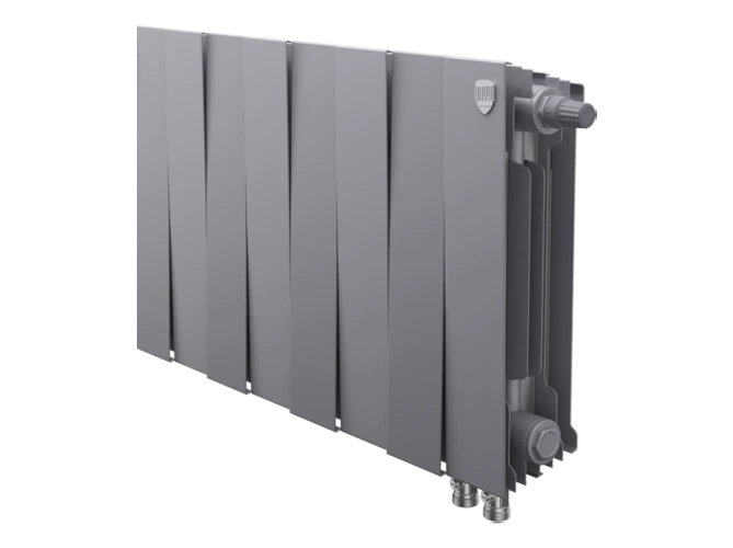 Радиатор биметаллический Royal Thermo PianoForte 300 Silver Satin - 8 секц. VDR