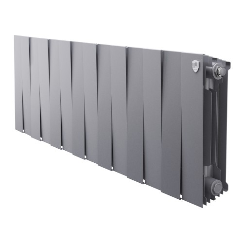 Радиатор биметаллический Royal Thermo PianoForte 300 Silver Satin - 14 секц.
