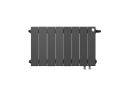 Радиатор биметаллический Royal Thermo PianoForte 300 Noir Sable - 8 секц. VDR