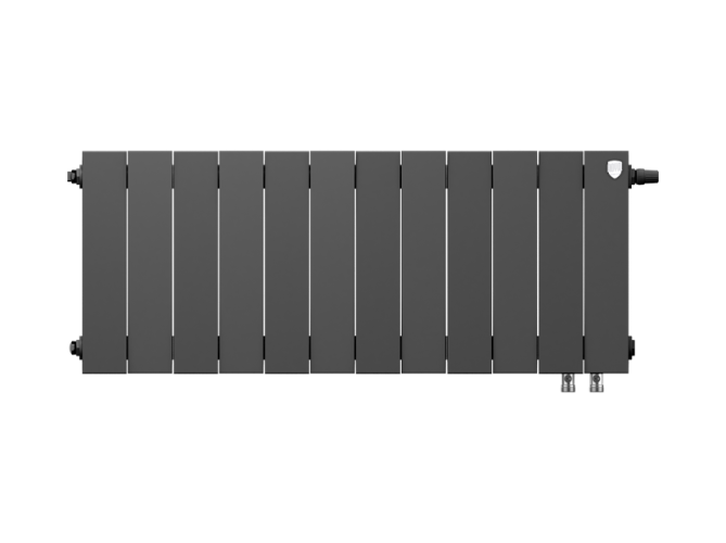 Радиатор биметаллический Royal Thermo PianoForte 300 Noir Sable - 12 секц. VDR