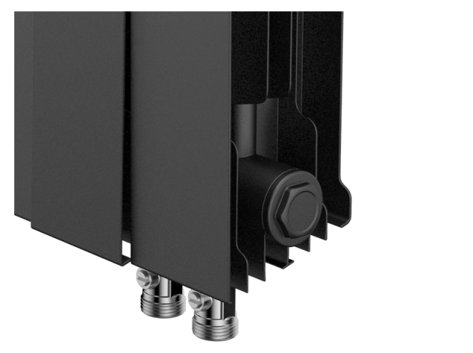 Радиатор биметаллический Royal Thermo PianoForte 300 Noir Sable - 14 секц. VDR