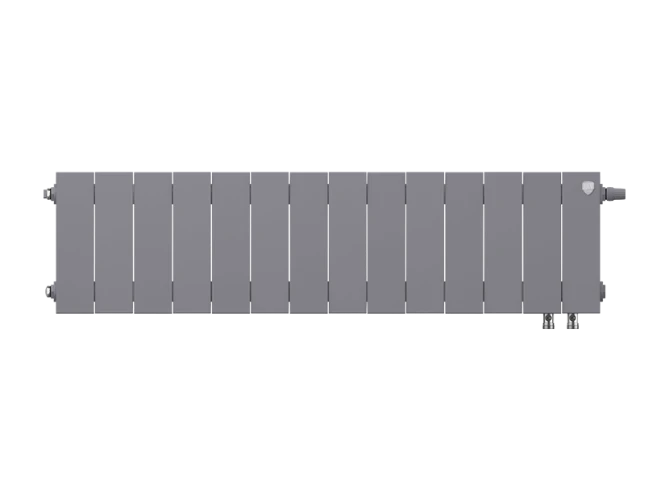 Радиатор биметаллический Royal Thermo PianoForte 200 Silver Satin - 14 секц. VDR