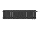 Радиатор биметаллический Royal Thermo PianoForte 200 Noir Sable - 14 секц. VDR