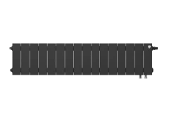 Радиатор биметаллический Royal Thermo PianoForte 200 Noir Sable - 16 секц. VDR